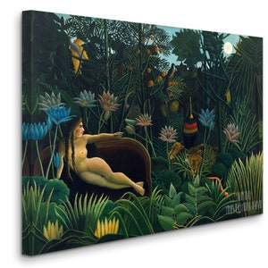 Henri Rousseau : The Dream 1910 Canvas Gallery Wrapped or Framed Giclee Wall Art Print D4060 image 4