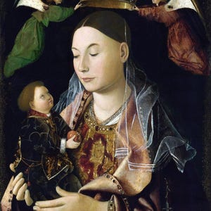 Antonello da Messina : Madonna Salting (1460) Canvas Gallery Wrapped or Framed Giclee Wall Art Print Digitally Remastered (D6045)