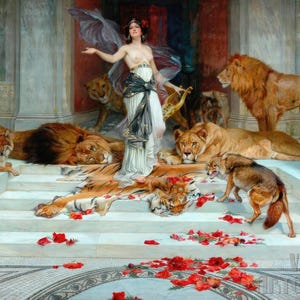 Wright Barker: Circe (1889) Impresión giclée sobre lienzo, enmarcada o envuelta en galería (D4060)