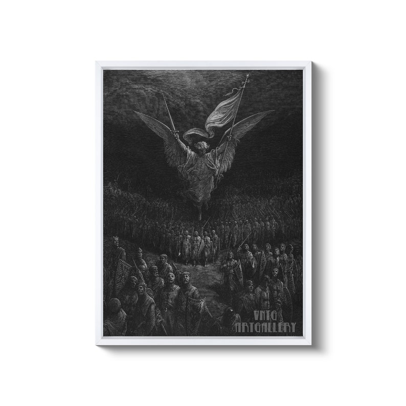 Gustave Dore : an Angel Leading the Crusaders to Jerusalem - Etsy