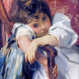 John Singer Sargent (1856-1925) - Portrait of a child  Canvas Gallery Wrapped or Framed Giclee Wall Art Print Digitally Remastered (D6040)