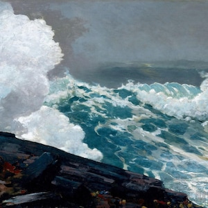 Winslow Homer : Northeaster (1895) Canvas Gallery Wrapped or Framed Giclee Wall Art Print Digitally Remastered (D4060)