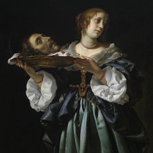 Carlo Dolci : Salome (1681-85) Gallery Wrapped or Framed Giclee Wall Art Print Digitally Remastered (D6050)