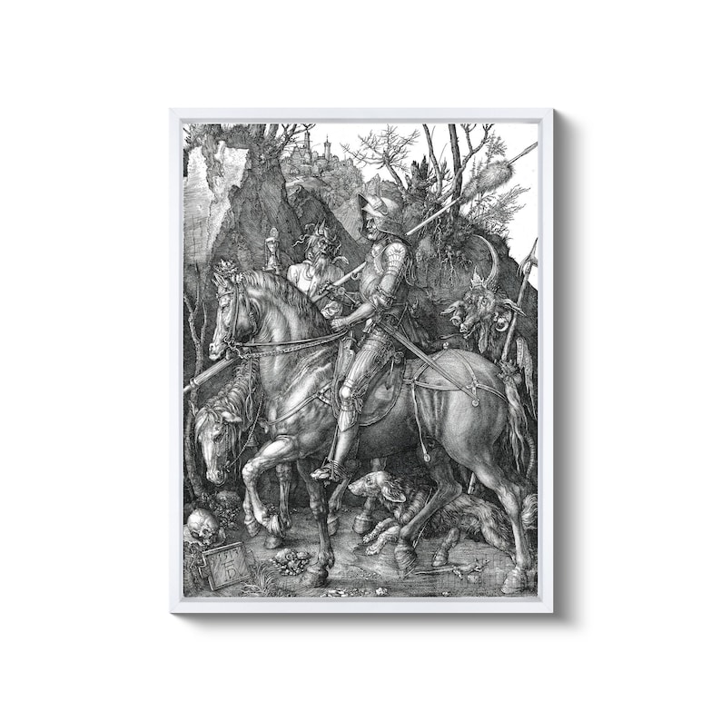 Albrecht Durer : the Knight Death and the Devil (1513) Canvas Gallery ...