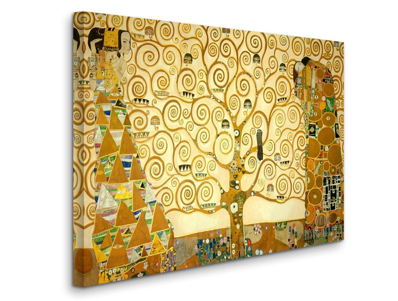 Gustav Klimt : The Tree of Life 1905 Canvas Gallery Wrapped or Framed Giclee Wall Art Print D4060 1 Panel Stretched Canvas