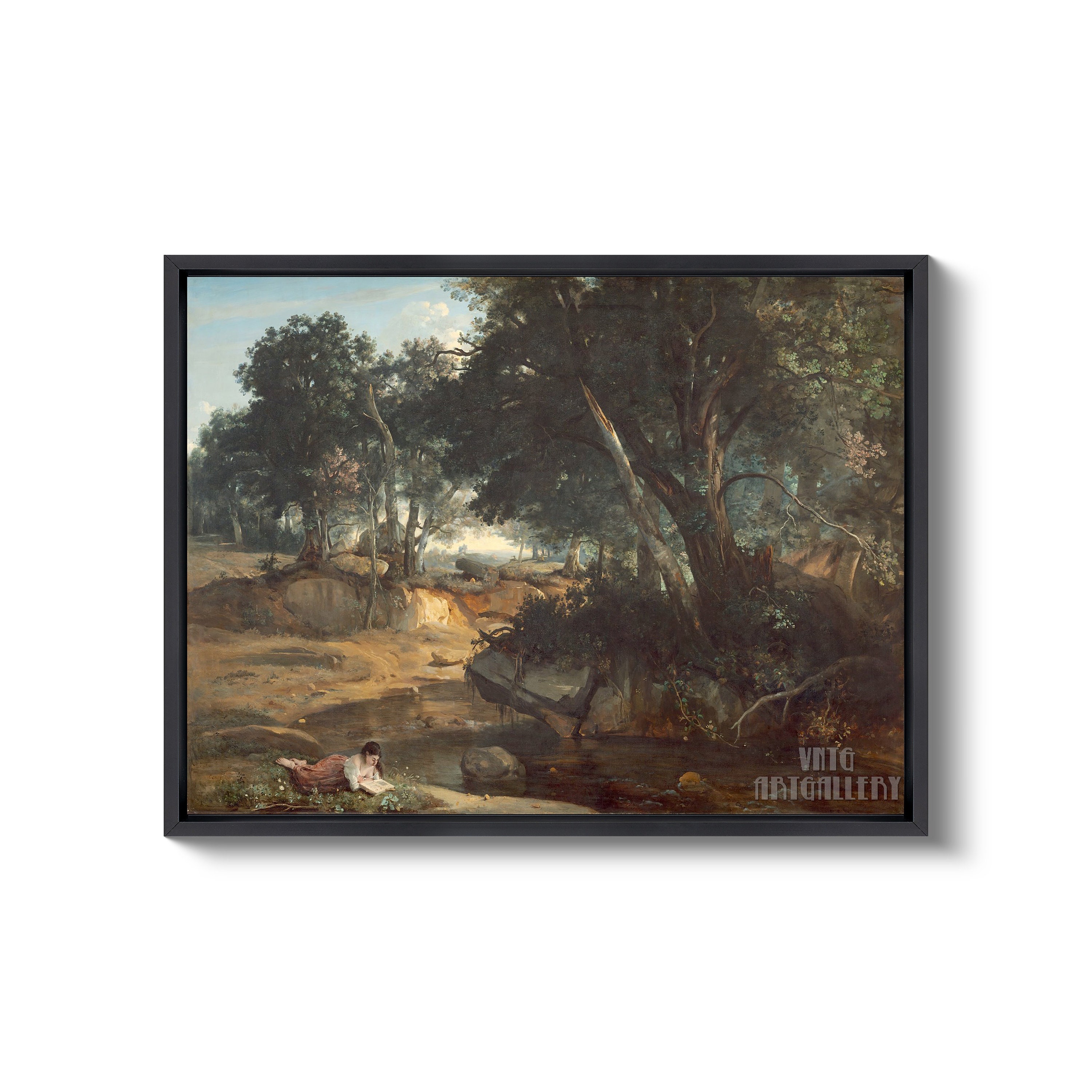 ジャン＝バティスト・カミーユ・コロー ジャン・バティスト・カミーユ・コロー（1796-1875）による読書