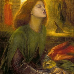 Dante Gabriel Rossetti : Beata Beatrix (1864) Canvas Gallery Wrapped or Framed Giclee Wall Art Print Digitally Remastered (D6045)
