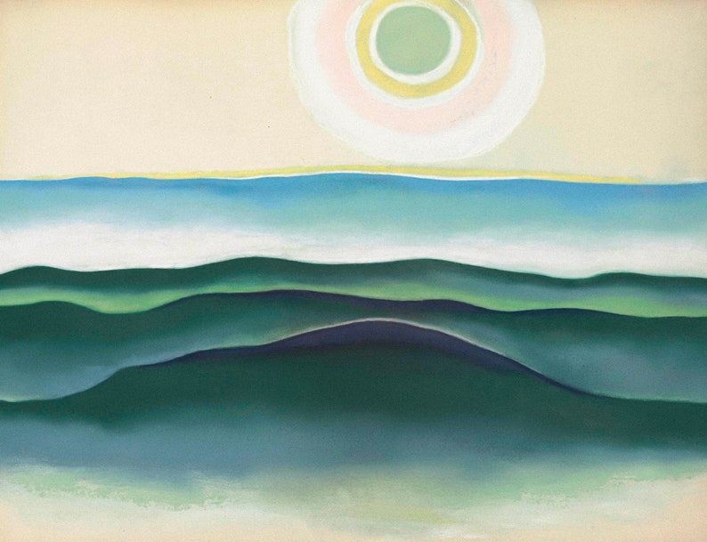 Georgia O'Keeffe : Sun Water Maine 1922 Canvas Gallery image 0