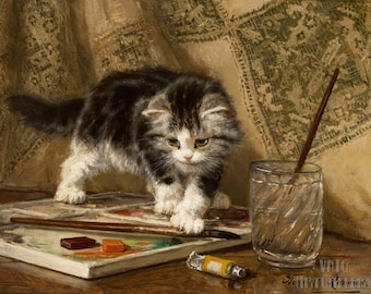 Henriette Ronner 猫 絵皿 Henriette Ronner 猫 絵皿 Henriette Ronner