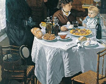 クロード・モネ、Le Déjeuner sur l'herbe (草上の昼食) 1863 美術館