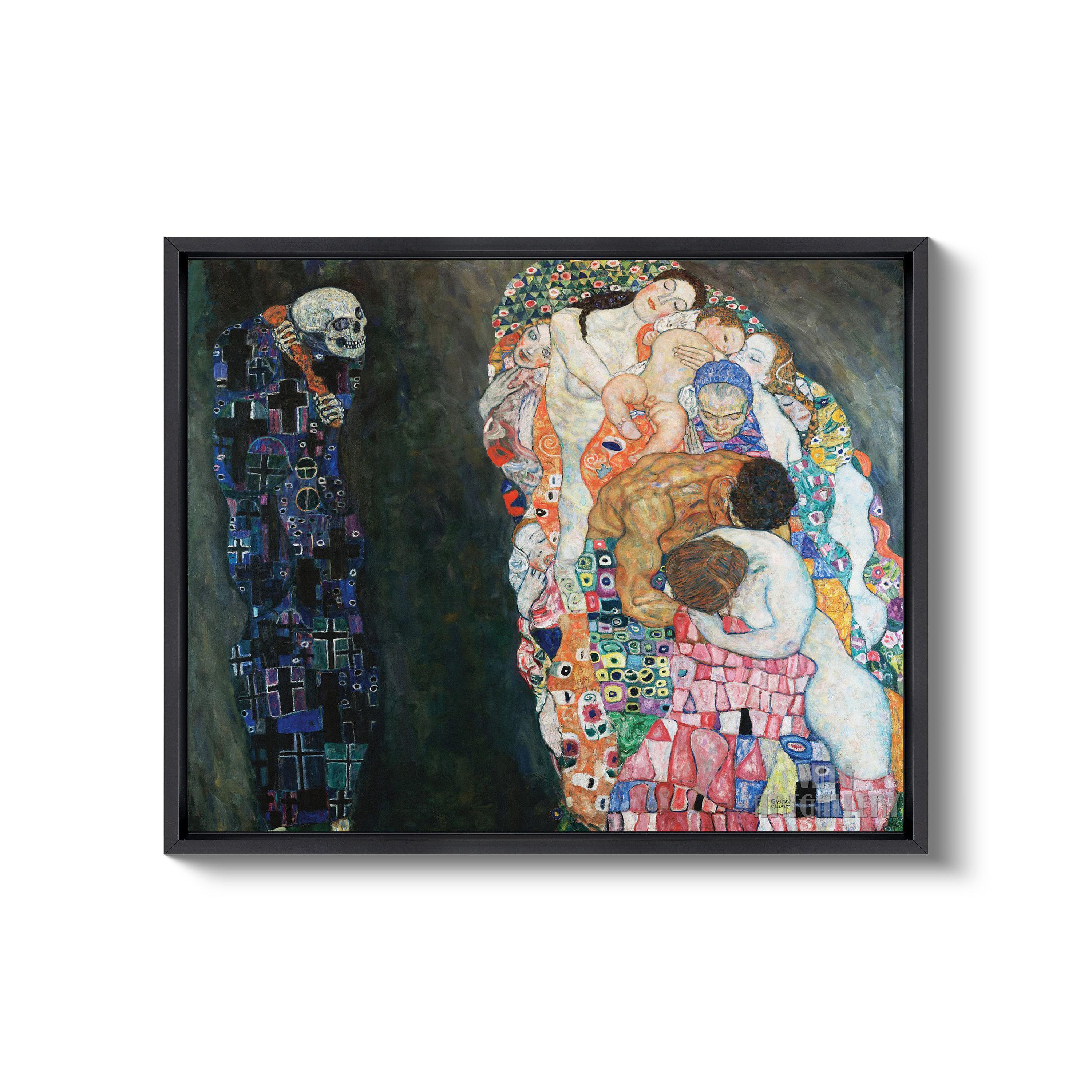 Gustav Klimt : Death and Life (1916) Canvas Gallery Wrapped or Framed ...