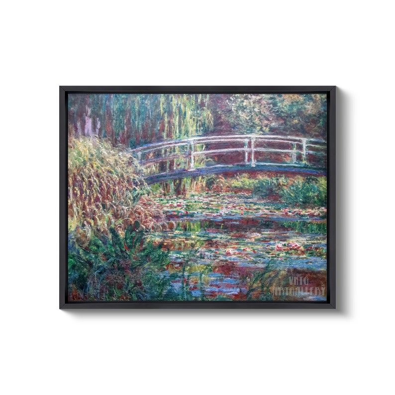 Claude Monet : Water Lily Pond 1919 Canvas Gallery Wrapped - Etsy
