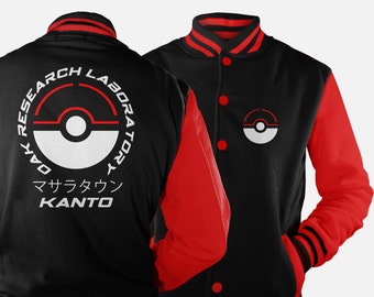 Oak Research Kanto Varsity Jacket inspired by Pokemon