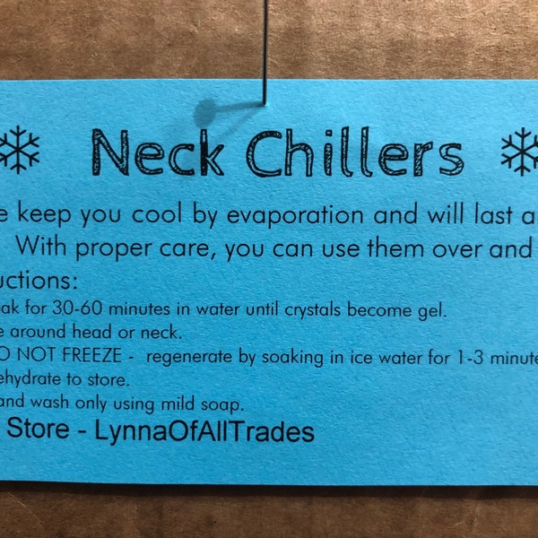 Neck Chiller / Neck Cooler Wrap