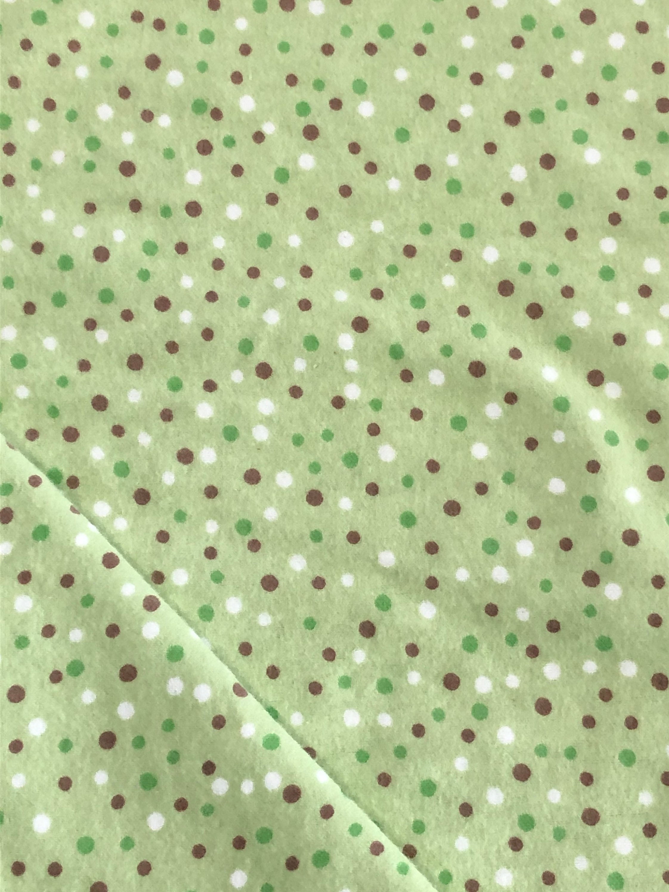 Green Polka Dot Flannel Pillowcase Etsy.de