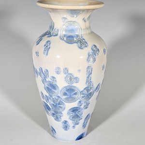 Pottery Vase, Crystalline Glazed, Hand Thrown Ceramic Vase