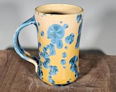 Ceramic Mug, Crystalline Glazed, Hand Thrown