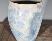Ceramic Cup, Crystalline Glazed, Clay Pinch Cup, Hand Thrown