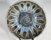 Ceramic Bowl, Crystalline Glazed, Hand Thrown, Soup Bowl, Cereal Bowl