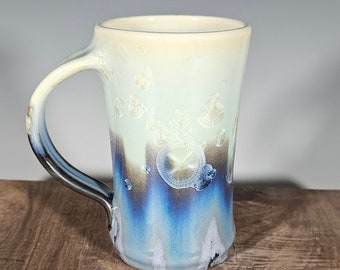 Ceramic Mug, Crystalline Glazed, Hand Thrown