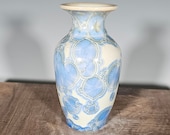 Tiny Vase, Mini Ceramic Vase, Crystalline Glazed, Hand Thrown