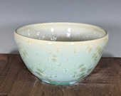 Ceramic Bowl, Crystalline Glazed, Hand Thrown, Cereal Bowl