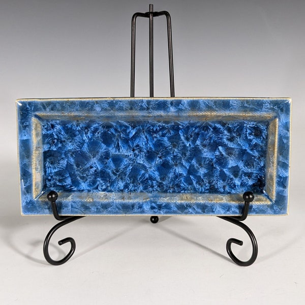 Ceramic Tray, Handmade, Crystalline Glazed, Small size