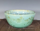 Ceramic Bowl, Crystalline Glazed, Hand Thrown, Cereal Bowl