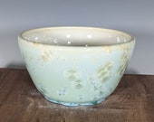 Ceramic Bowl, Crystalline Glazed, Hand Thrown, Cereal Bowl
