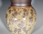 Pottery Vase, Crystalline Glazed, Hand Thrown