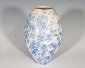 Pottery Vase, Crystalline Glazed, Hand Thrown Ceramic Vase