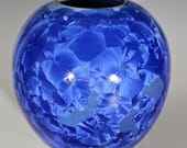 Pottery Vase, Crystalline Glazed, Ceramic Vase