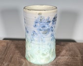 Ceramic Tumbler, Ceramic Cup, Crystalline Glazed Drinking Glass, Hand Thrown