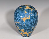 Pottery Vase, Handmade, Crystalline Glazed
