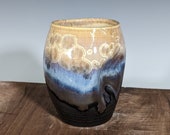 Ceramic Cup, Crystalline Glazed, Pinch Cup