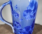 Ceramic Mug, Crystalline Glazed Pottery, Hand Thrown