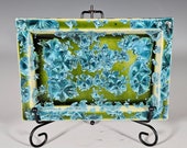 Ceramic Tray, Handmade, Crystalline Glazed, Medium size