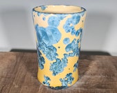 Ceramic Tumbler, Ceramic Cup, Crystalline Glazed Drinking Glass, Hand Thrown