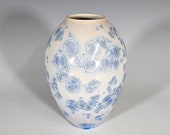 Pottery Vase, Crystalline Glazed, Hand Thrown Ceramic Vase