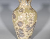 Pottery Vase, Crystalline Glazed, Ceramic Vase