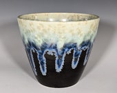 Ceramic Planter, Crystalline Glazed, Hand Thrown, Drainage hole
