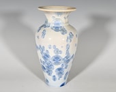 Pottery Vase, Crystalline Glazed, Hand Thrown Ceramic Vase