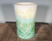 Ceramic Tumbler, Ceramic Cup, Crystalline Glazed Drinking Glass, Hand Thrown