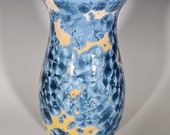 Pottery Vase, Crystalline Glazed, Ceramic Vase
