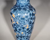 Pottery Vase, Crystalline Glazed, Ceramic Vase
