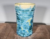 Ceramic Tumbler, Ceramic Cup, Crystalline Glazed Drinking Glass, Hand Thrown