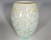 Pottery Vase, Crystalline Glazed, Ceramic Vase