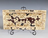 Ceramic Tray, Crystalline Glazed, Large Handmade