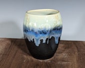 Ceramic Cup, Crystalline Glazed, Pinch Cup