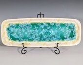 Ceramic Tray, Crystalline Glazed, XLarge Serving Dish